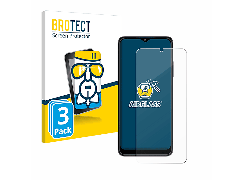 BROTECT Schutzfolie(für 3x klare Telekom T Airglass Phone (2023))