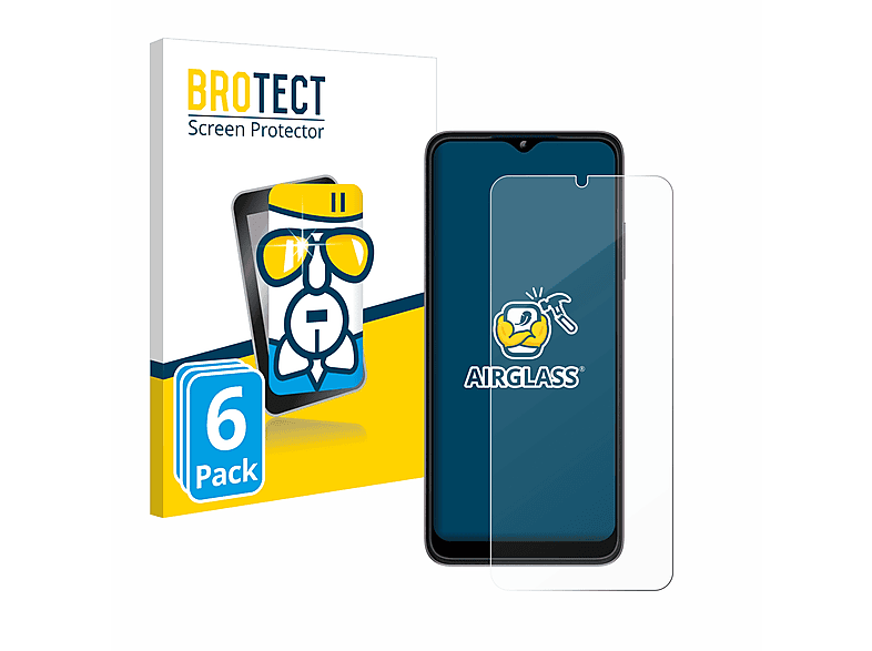 BROTECT 6x Airglass klare Schutzfolie(für Telekom T Phone (2023))