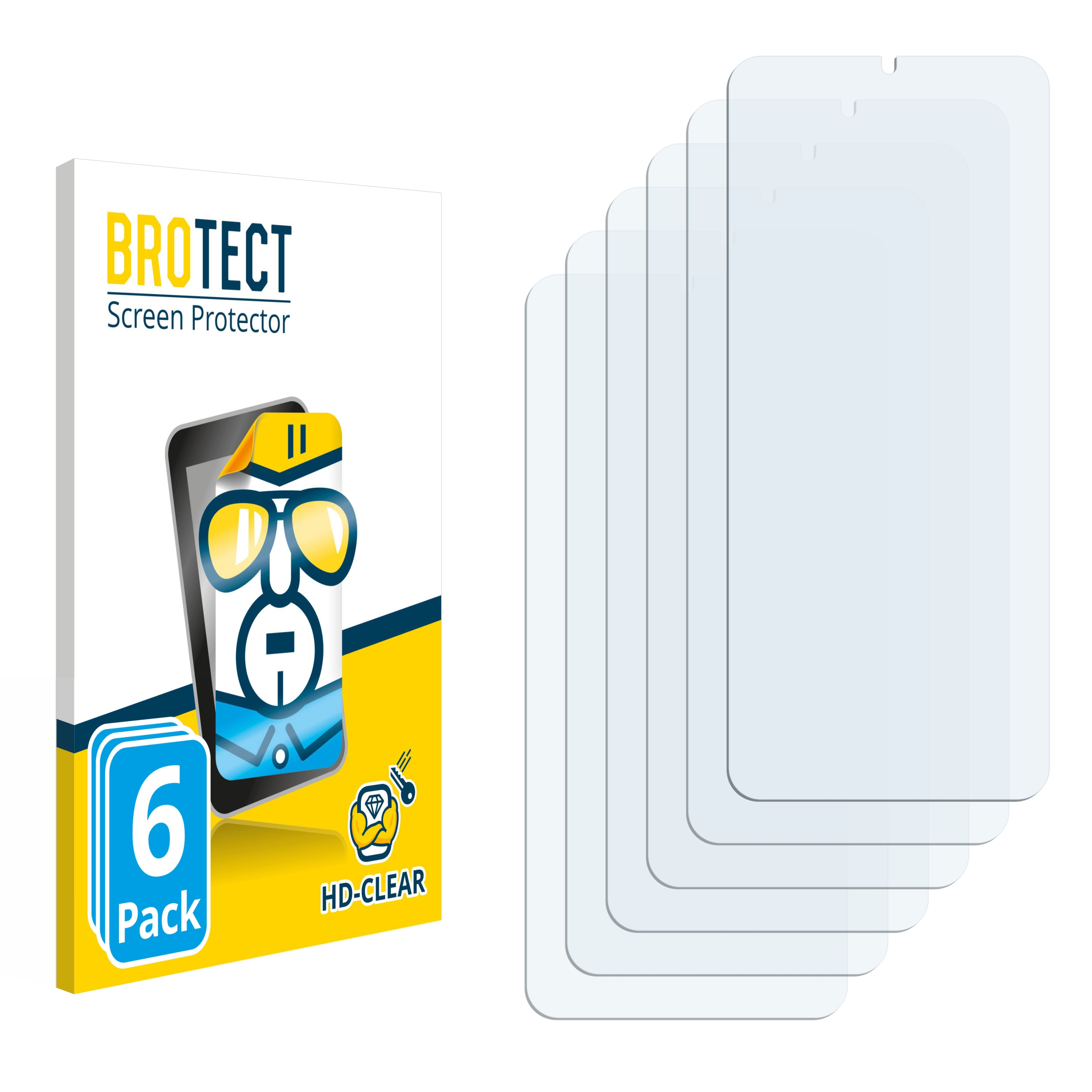 BROTECT 6x klare Telekom Phone Schutzfolie(für T Pro)