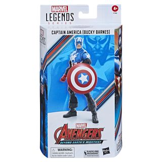 Figura  - Marvel Legends Series - Figura de Captain America (Bucky Barnes) MARVEL, 4 Años+, Multicolor