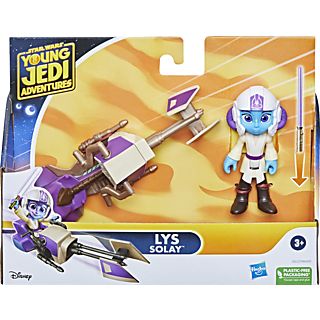 Figura  - Star Wars - Lys Solay - Figura y moto speeder STAR WARS, 3 Años+, Multicolor