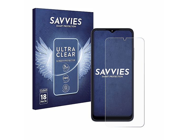 SAVVIES 18x klare Telekom Schutzfolie(für T (2023)) Phone