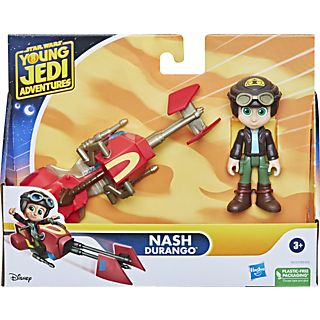 Figura  - Star Wars - Nash Durango - Figura y moto speeder STAR WARS, 3 Años+, Multicolor