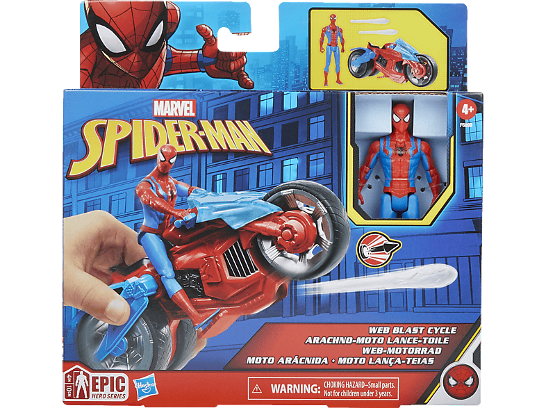 Marvel’s Spider-Man Samochodziki SPIDERMAN Marvel Spider-Man Web Blast Cycle