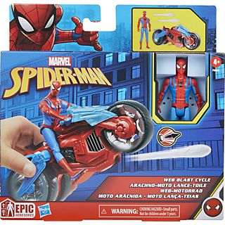 Figura  - Marvel Spider-Man - Moto arácnida SPIDER-MAN, 4 Años+, Multicolor