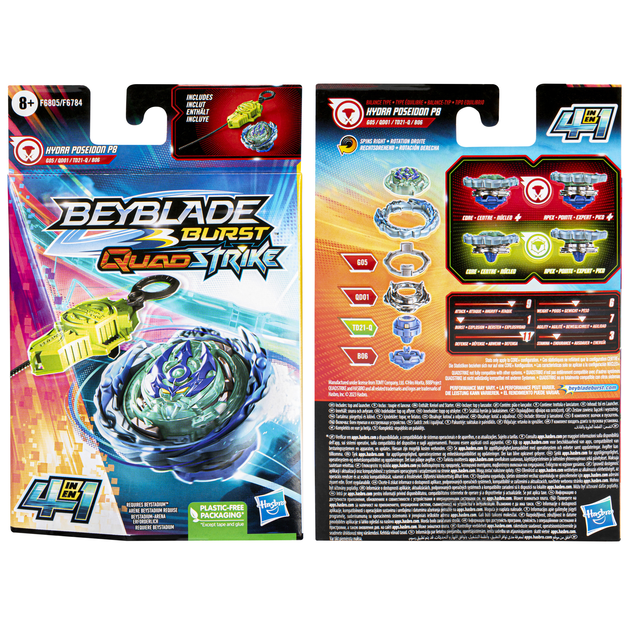 BEYBLADE Hydra Kinderspiele P8 Lustige Poseidon