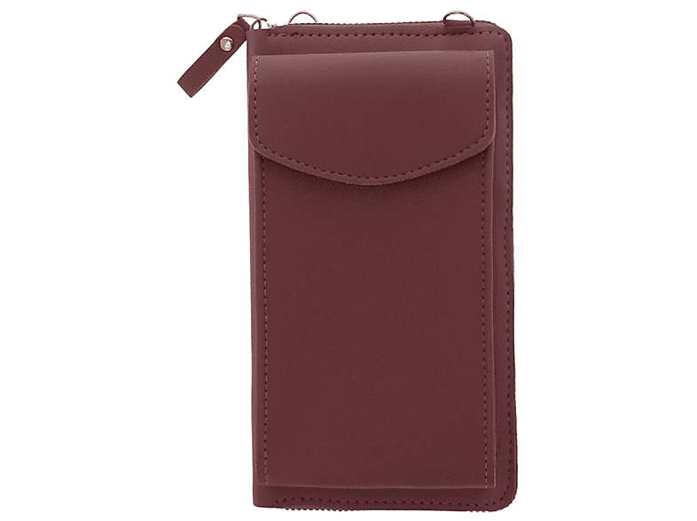 COFI Handytasche mit eingebautem Portemonnaie, Backcover, Universal, Universal, Pink