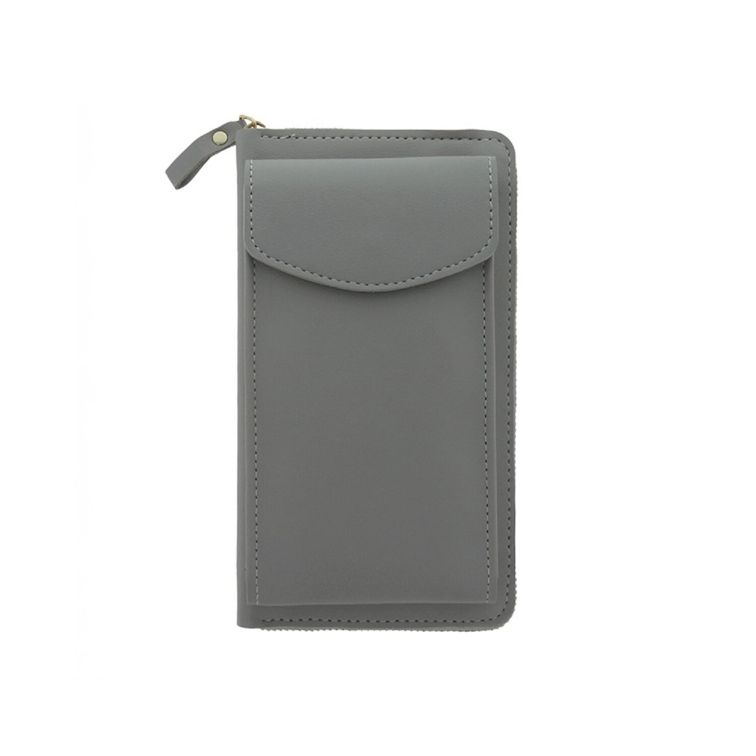 COFI Handytasche mit eingebautem Universal, Grau Portemonnaie, Backcover, Universal