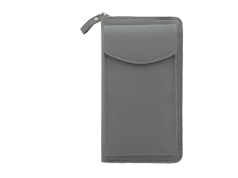 COFI Handytasche mit Portemonnaie, eingebautem Grau Universal, Backcover, Universal