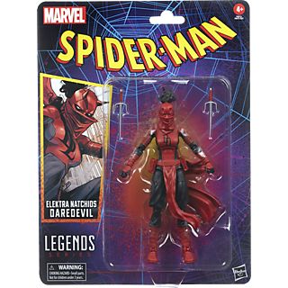 Figura  - Hasbro Marvel Legends Series, Elektra Natchios Daredevil SPIDER-MAN, 4 Años+, Multicolor