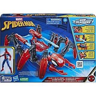 Figura  - Marvel Spider-Man - Vehículo aracnolanzador SPIDER-MAN, 4 Años+, Multicolor