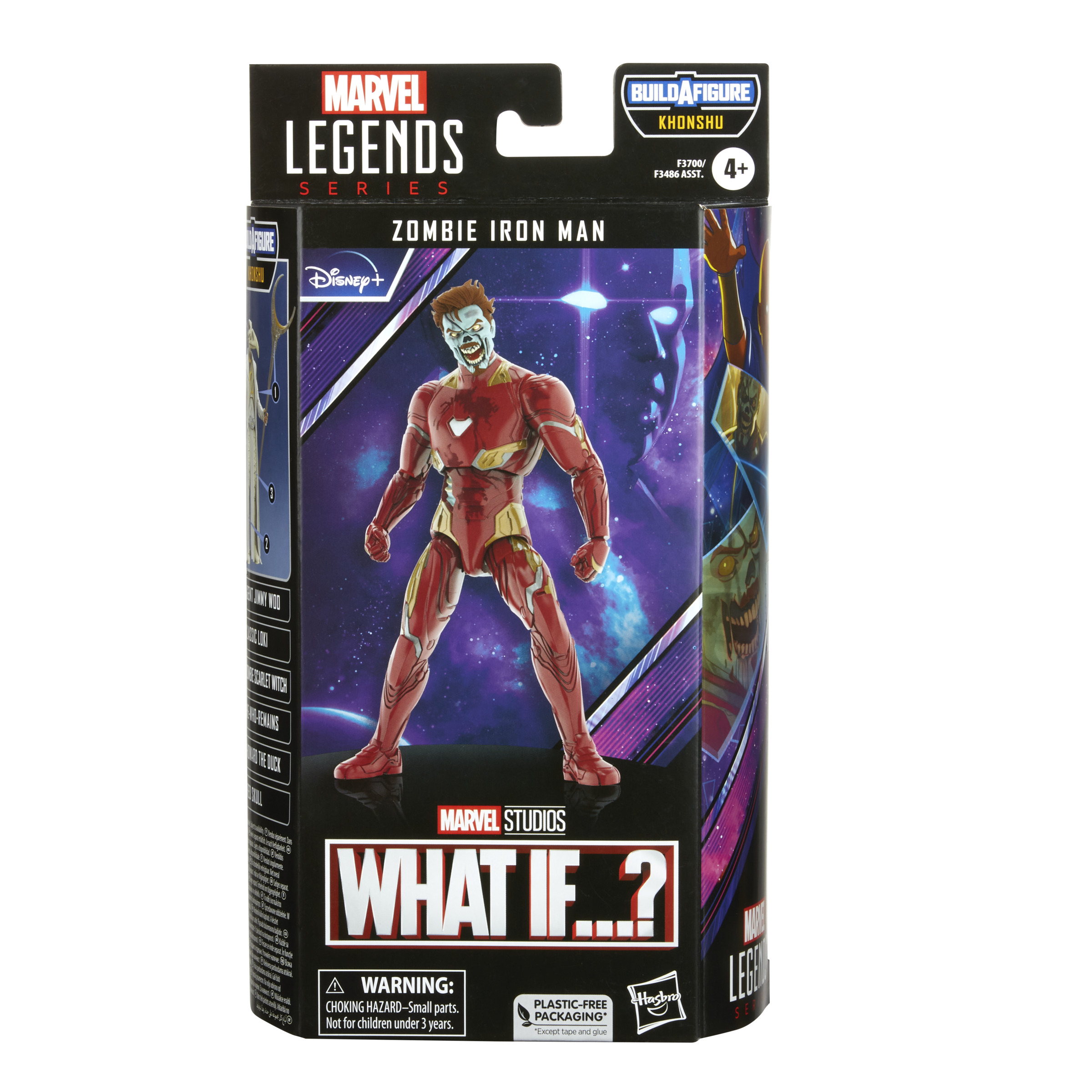 Pudełko z figurkami Marvel Legends z figurką Zombie Iron Mana.