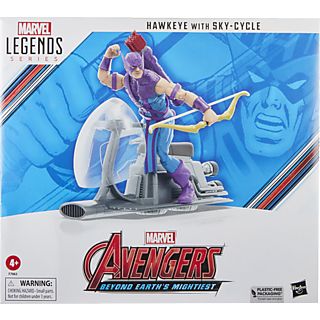 Figura  - Marvel Legends Series - Hawkeye con vehículo Sky-Cycle MARVEL, 4 Años+, Multicolor