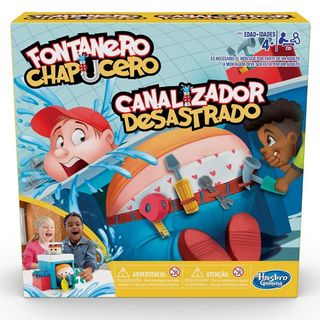 Juego de mesa  - Fontanero Chapucero - Versión ES/PT HASBRO GAMING, 4 AÑOS+, Multicolor