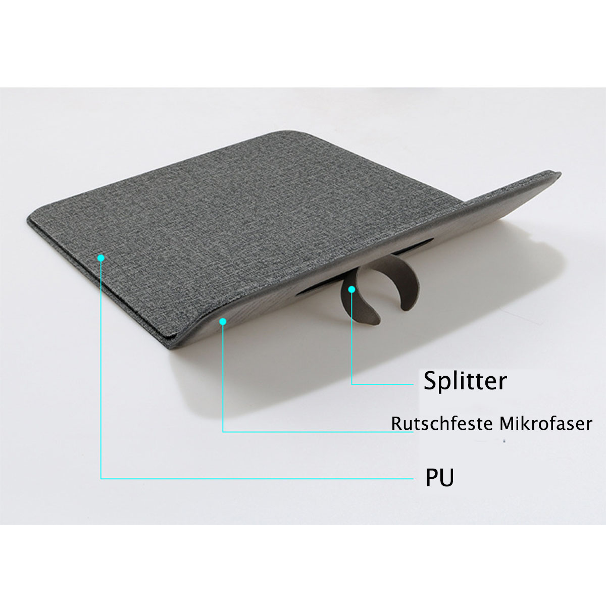 Handy-Ladefunktion 350 Intelligentes Aufladen Mousepad Drahtloser Multi-Funktionales 2-in-1 - mm zum Desktop-Gerät (2 mm) mit Mauspad BRIGHTAKE x kabellosen