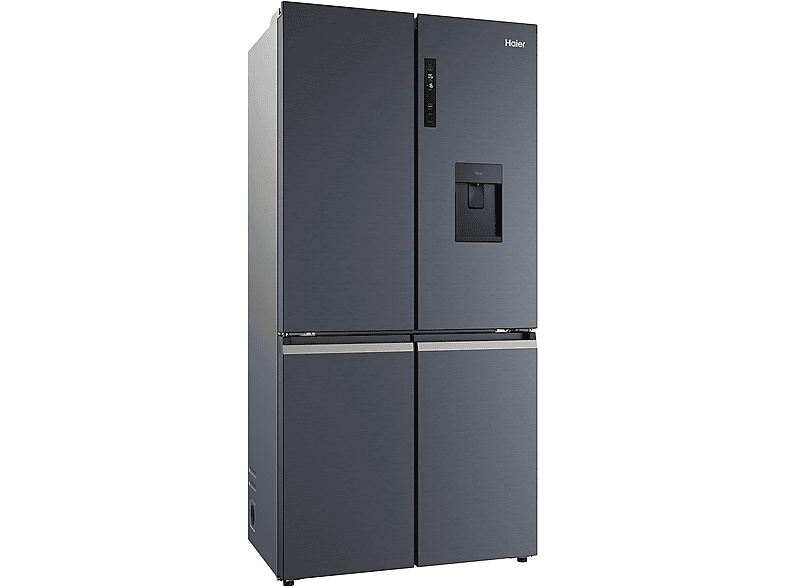 Kühl-/Gefrierkombination hoch, HCR5919EHMB HAIER cm Black Obsidian 190 (E, Inox)