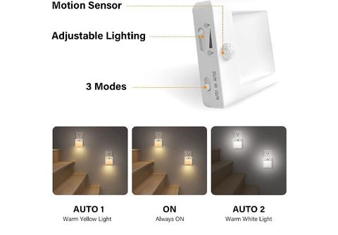 BRIGHTAKE Intelligentes Steckdosenmodell mit Bewegungssensor - Perfektes  Licht, wenn Sie es brauchen Nachtlicht