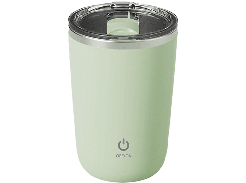 BRIGHTAKE Smart Rührbecher - Trinkgenuss auf Knopfdruck Rührschüssel Grün (0,6 Watt, 350 ml)