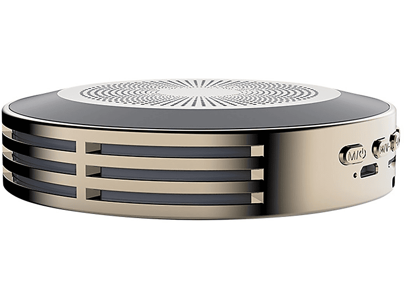 BRIGHTAKE AI Smart Wireless Speaker - Kompakte Vielseitigkeit und HIFI Soundqualität Bluetooth-Lautsprecher, Gold