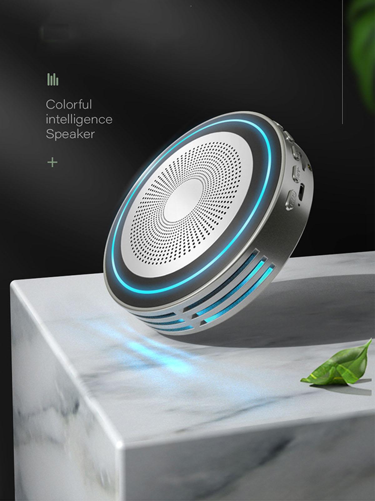 BRIGHTAKE AI Smart Wireless HIFI Bluetooth-Lautsprecher, Silber Vielseitigkeit und - Soundqualität Kompakte Speaker