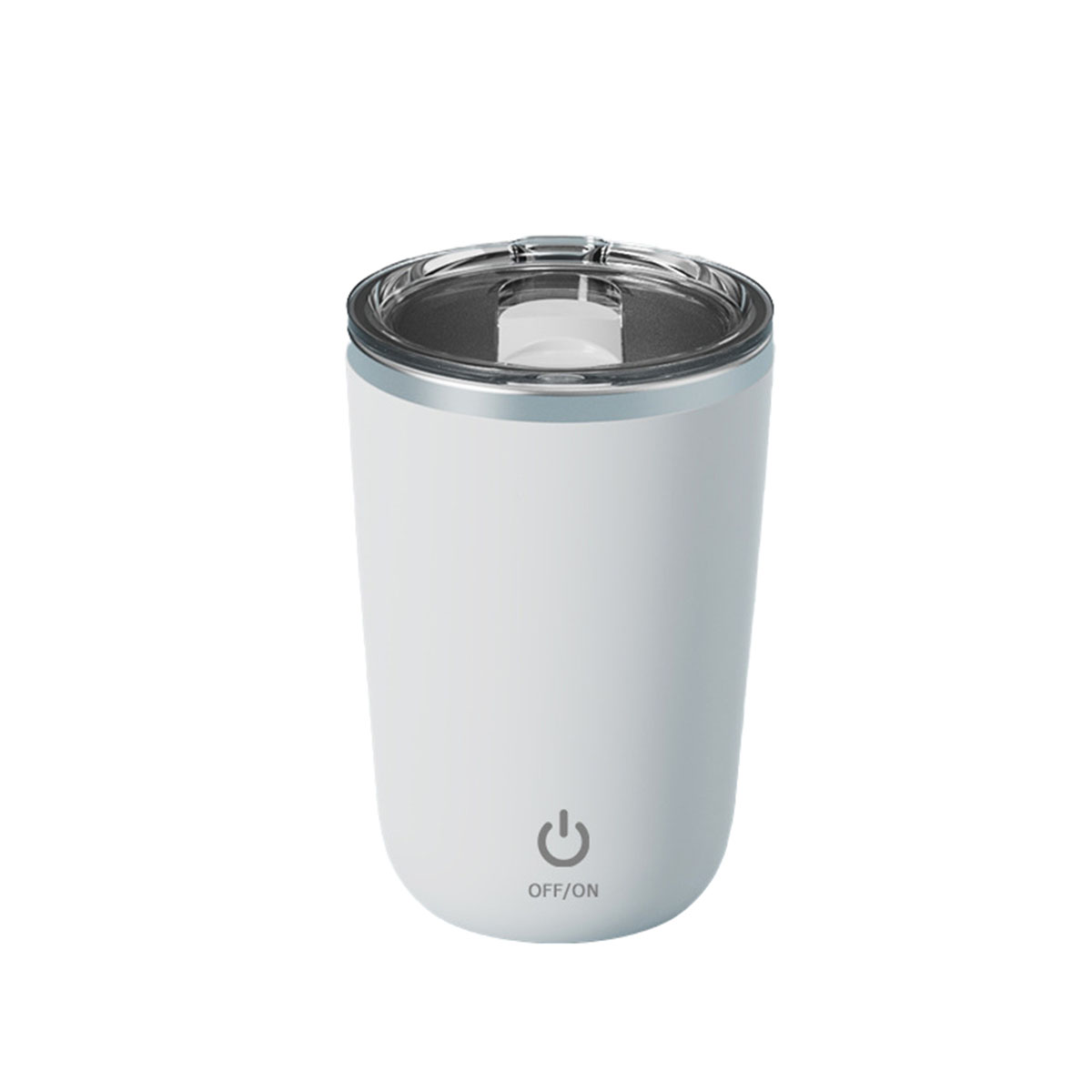 BRIGHTAKE Smart Rührbecher 350 Watt, Rührschüssel Knopfdruck ml) auf (0,6 Trinkgenuss Weiß 
