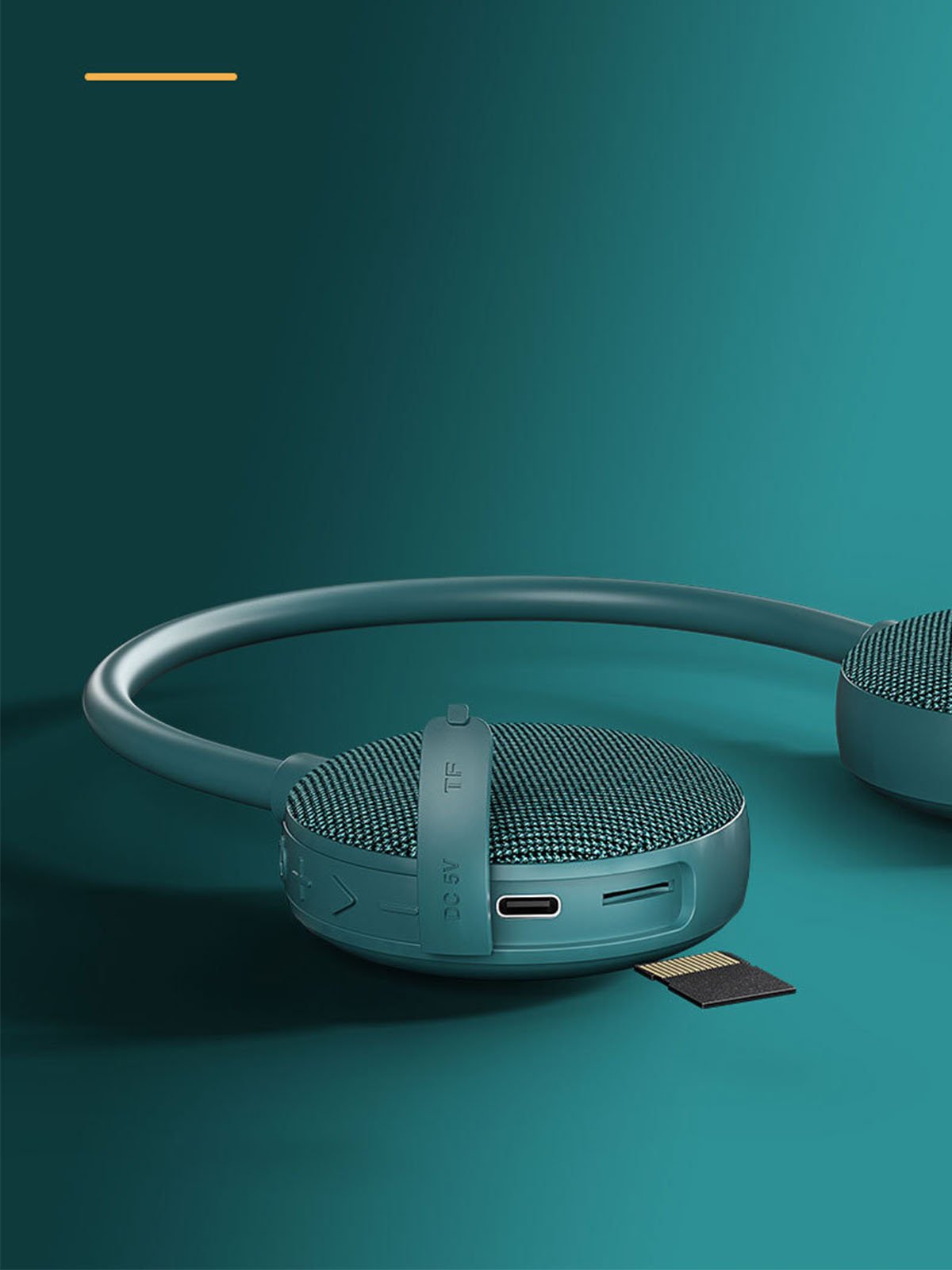 BRIGHTAKE Tragbarer Bluetooth Lautsprecher - Hals Klang Bluetooth-Lautsprecher, am Grün Magischer