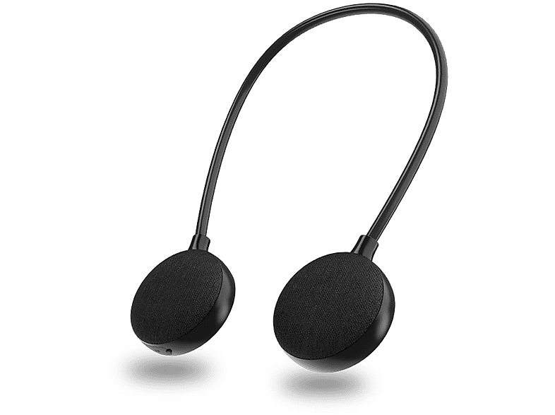 BRIGHTAKE Tragbarer Magischer Hals Bluetooth am Lautsprecher - Schwarz Klang Bluetooth-Lautsprecher