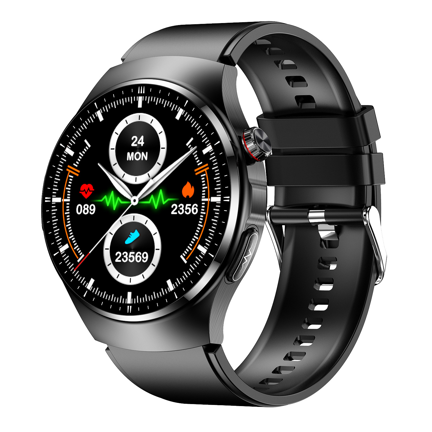 mehr Gesundheitsmonitoring Gesundheit Kieselerde, für Schwarz BRIGHTAKE Smartwatch Smartwatch - und Umfassendes Ihre