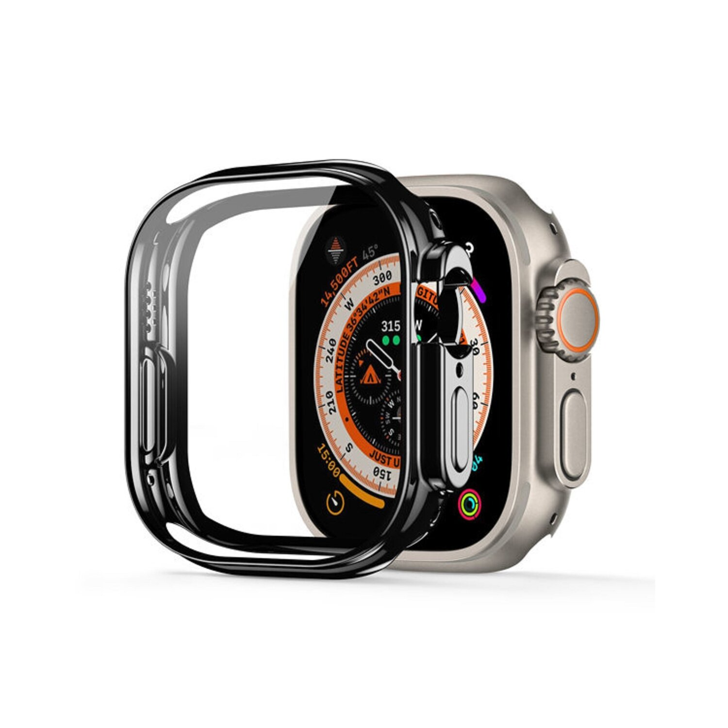 Ultra 49 49 Ultra mm, Smartwatch-Gehäuse, Gehäuse Apple, Watch DUCIS Watch DUX mm, Schwarz