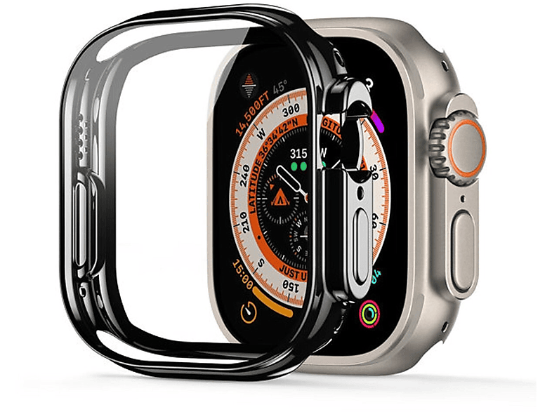 DUX DUCIS Watch Ultra Gehäuse 49 Schwarz Watch Ultra mm, Apple, mm, 49 Smartwatch-Gehäuse