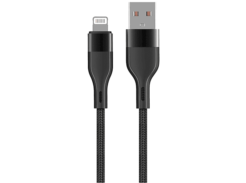 MAXLIFE MXUC-07 Kabel USB - iPhone1,0 m, Ladekabel, Schwarz