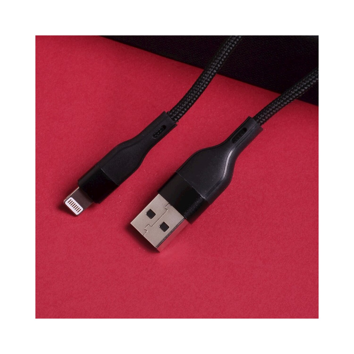 MAXLIFE MXUC-07 Kabel m, iPhone1,0 Schwarz Ladekabel, - USB