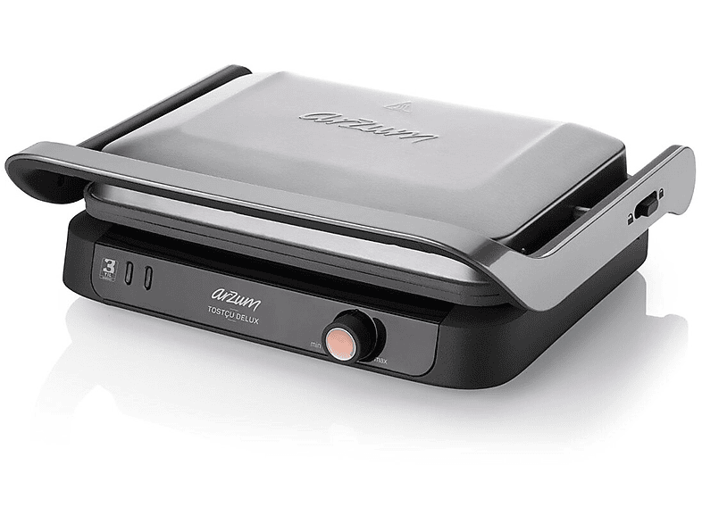 ARZUM Tostçu Delux 1800W Sandwichmaker Silber