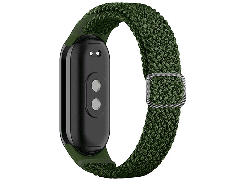 COFI Geflochtenes Stoffarmband, Smartband, Xiaomi, Mi Band 8, Grün