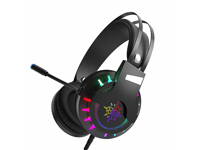 INCA IGK-TX12 Schwarz RGB, Over-ear Kopfhörer