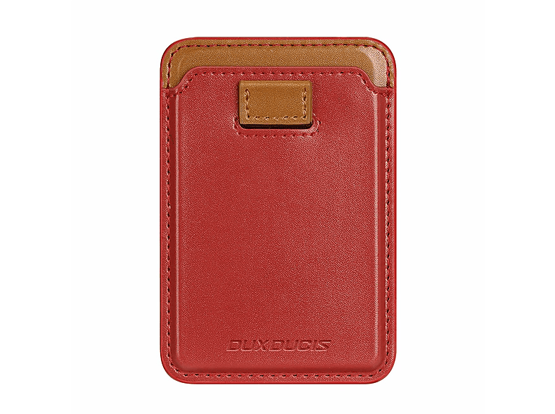 DUX DUCIS Magnetische Geldbörse RFID-Blocker B-5148 Rot, MagSafe iPhone für