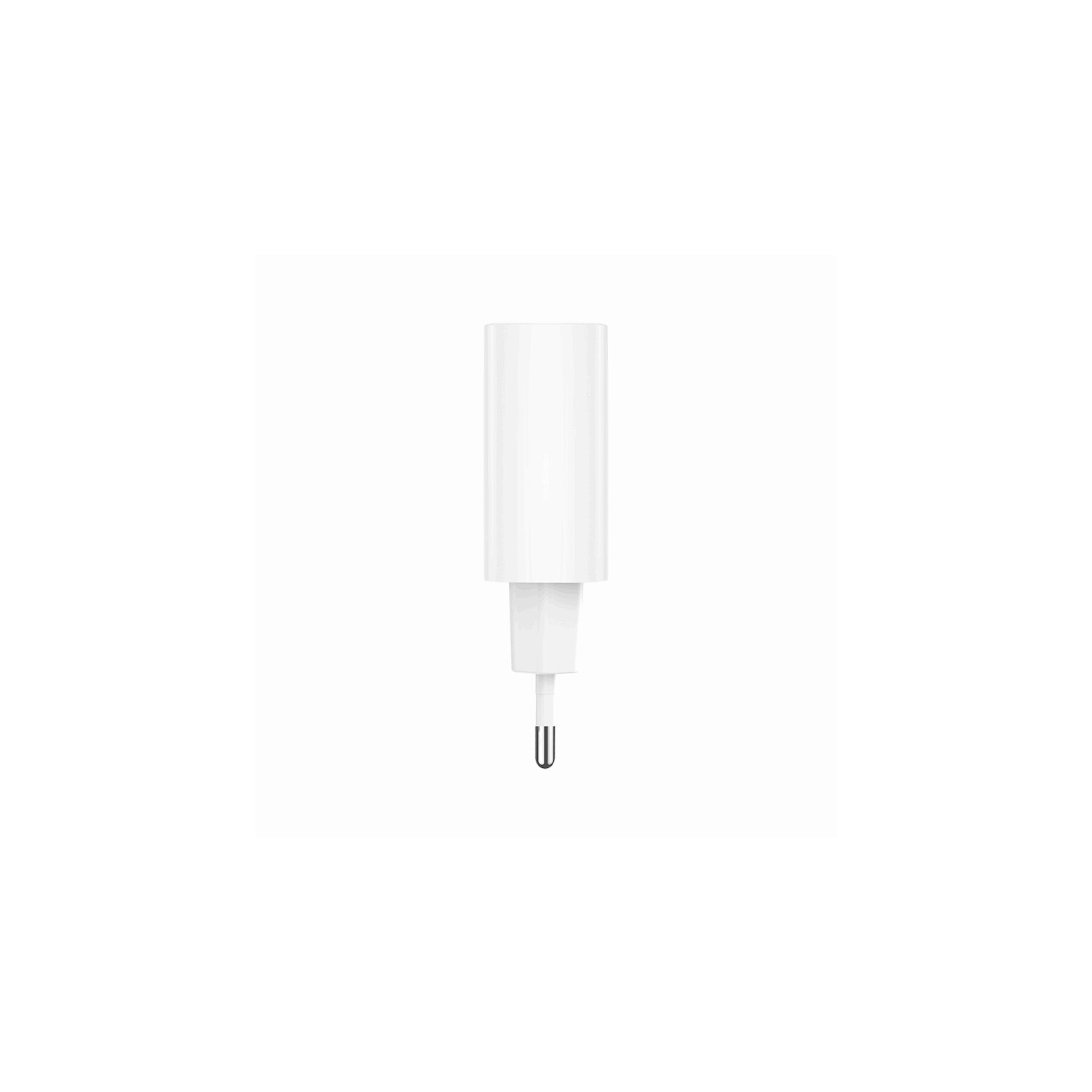 Weißes Wandladegerät mit USB-Anschluss.