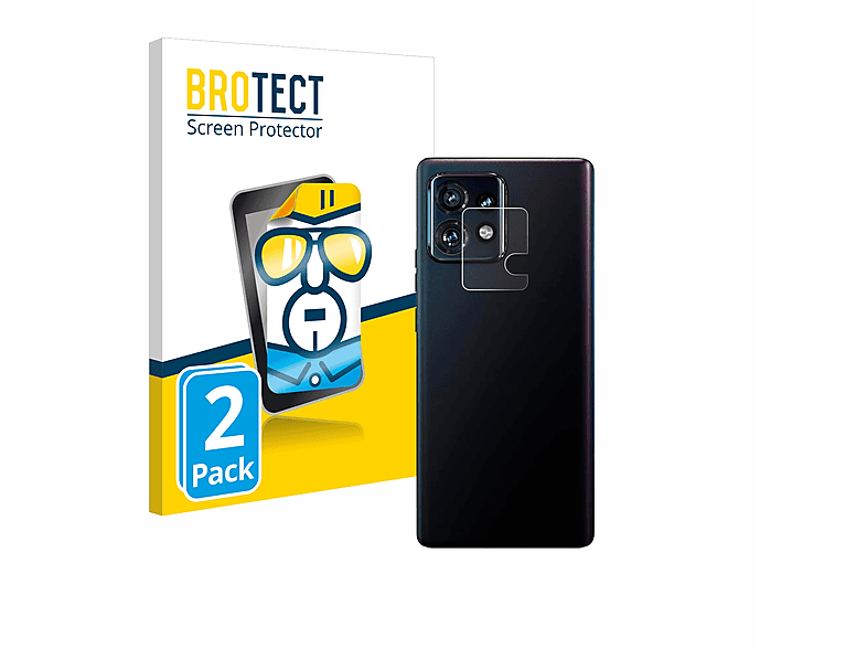 BROTECT 2x klare Schutzfolie(für Motorola Edge 40 Pro (NUR Kamera))