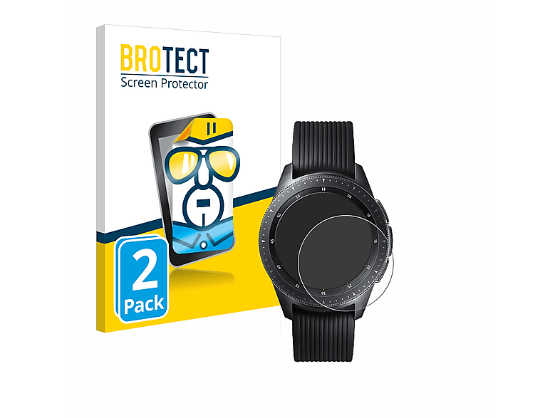 (42 2x Samsung Schutzfolie(für Galaxy Watch BROTECT mm)) klare