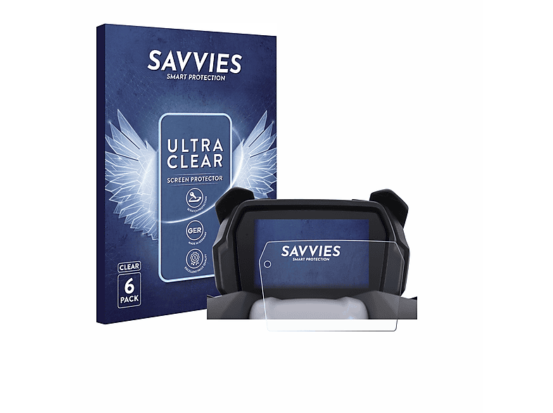 SAVVIES 6x klare Schutzfolie(für VOGE SR4 MAX 350)