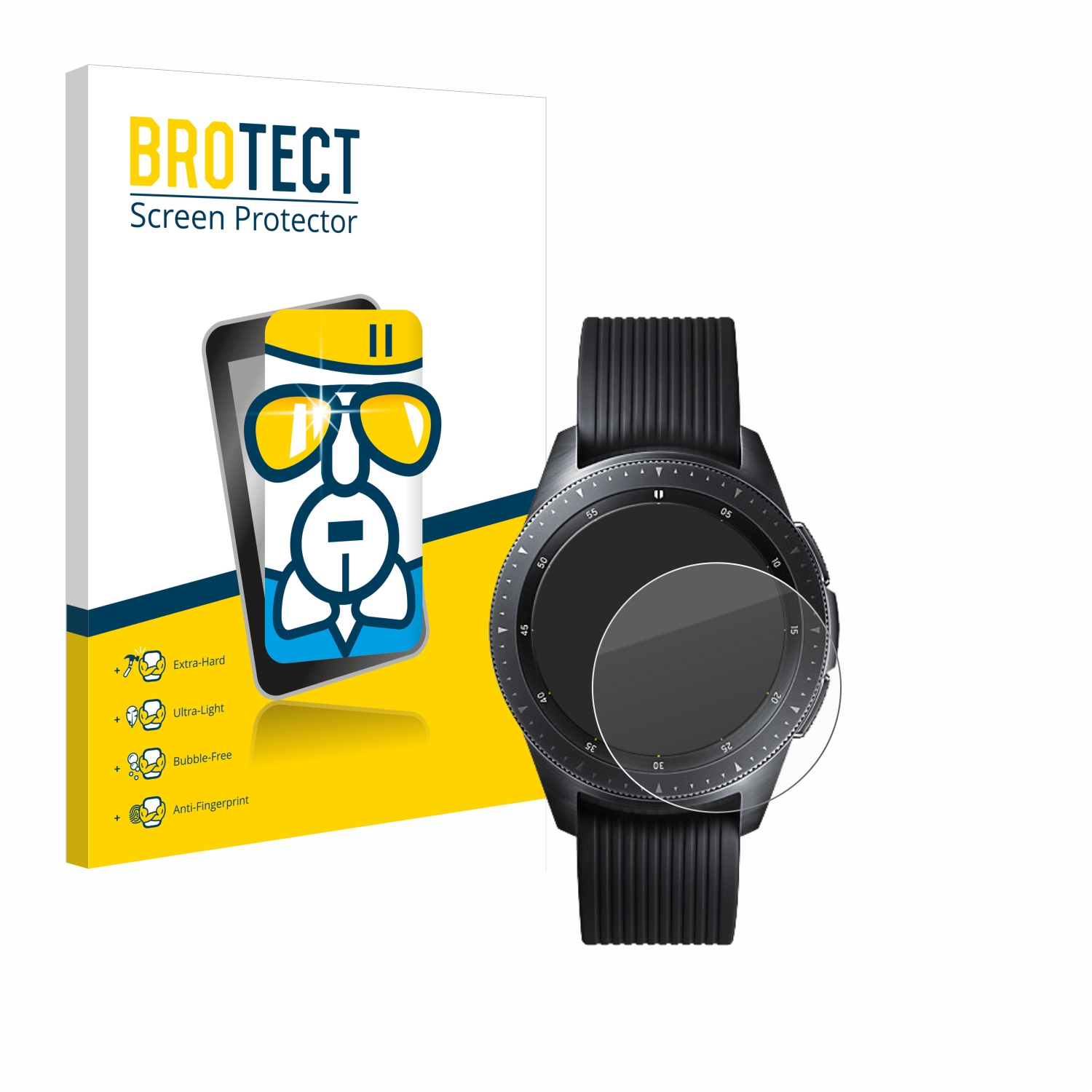 BROTECT Airglass klare Galaxy Watch (42 mm)) Schutzfolie(für Samsung