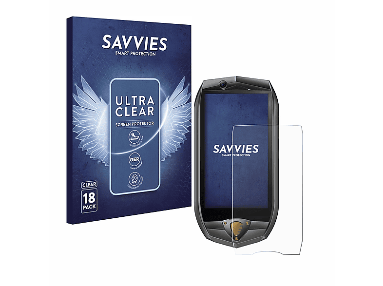 SAVVIES 18x klare Oukitel Schutzfolie(für K16)