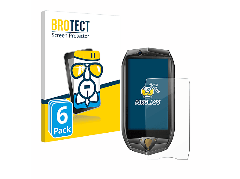 BROTECT 6x Airglass klare Schutzfolie(für Oukitel K16) | Displayschutzfolien & Gläser