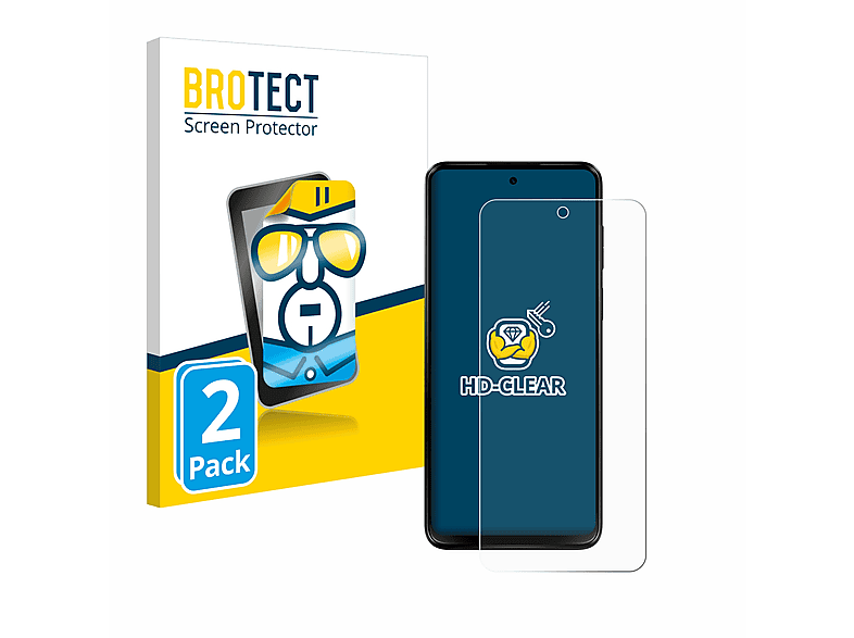 BROTECT 2x klare Schutzfolie(für Moto G23) Motorola