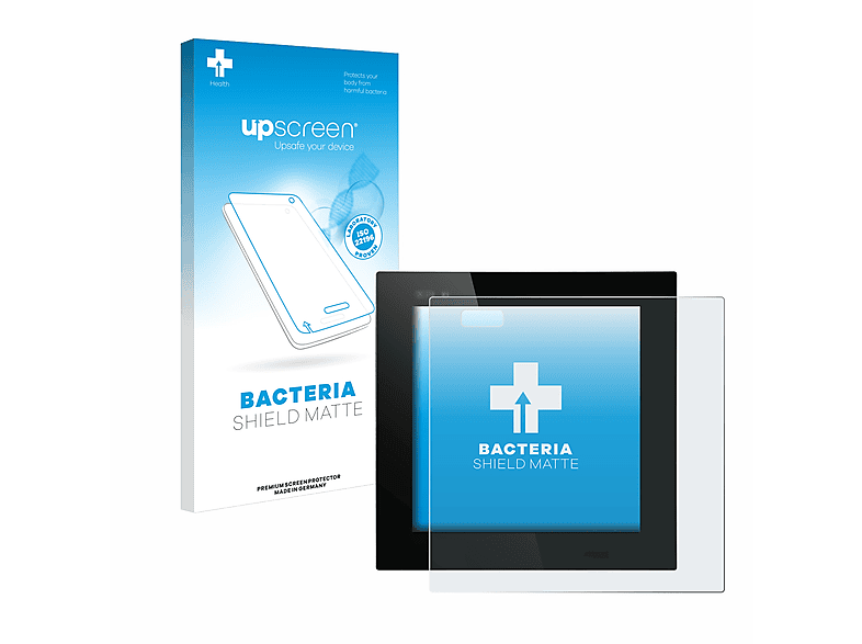 UPSCREEN antibakteriell entspiegelt matte Schutzfolie(für (HmIPW-WGD-PL)) plus IP Wired - homematic Glass Display