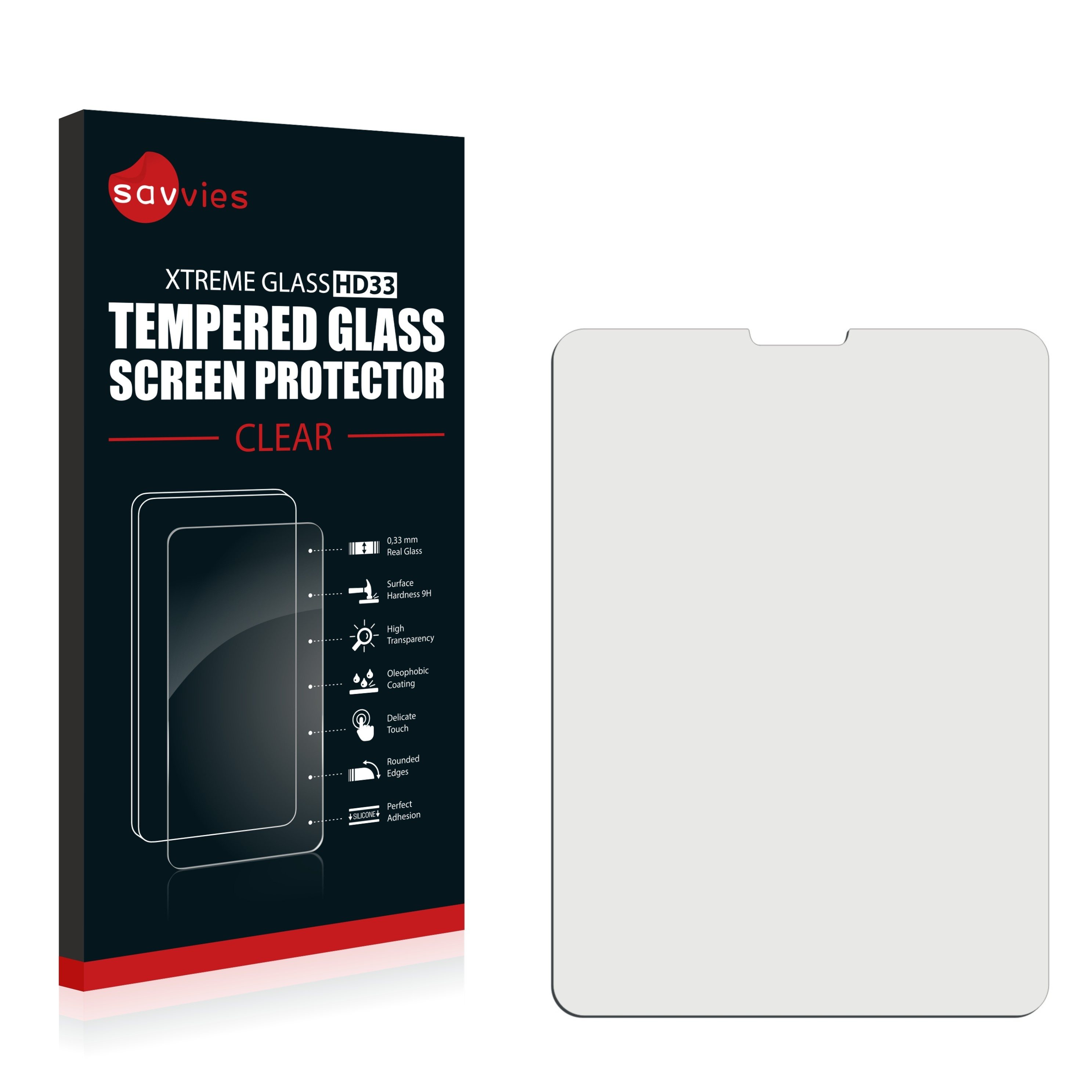 Schutzglas(für 2018) iPad 9H klares Apple SAVVIES Pro 11\