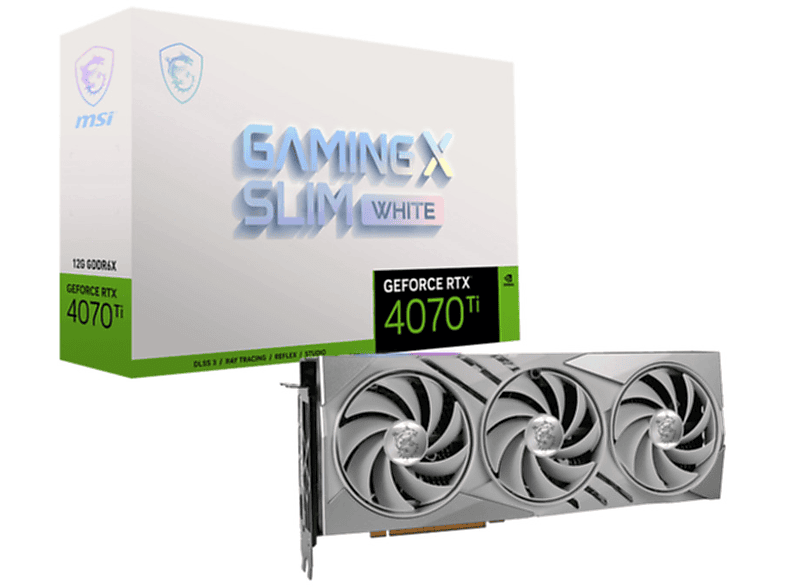 GeForce SLIM 4070 GAMING (NVIDIA, MSI WHITE 12G Grafikkarte) Ti X RTX