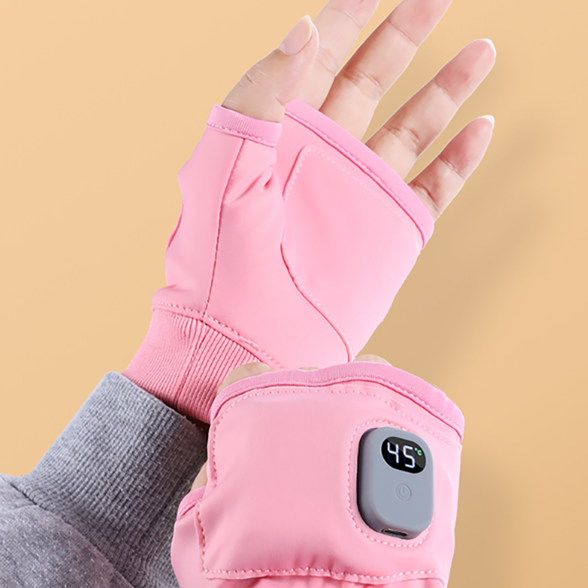 LACAMAX Intelligente Hände Heizhandschuhe elektrische warme Handwärmer intelligente - Temperaturregelung, freie