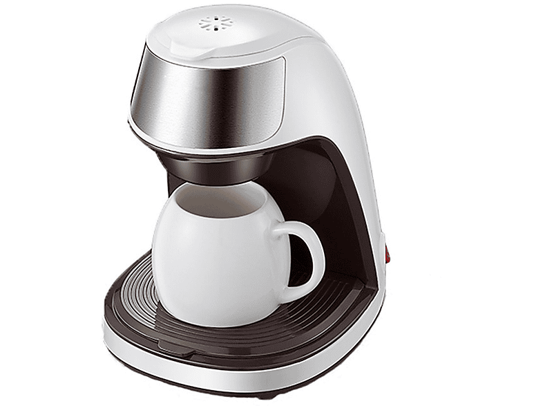 KONKA Kaffee Kaffeemaschine Weiß ,Druckpumpe,Doppelwandiges mini Edelstahlgehäuse