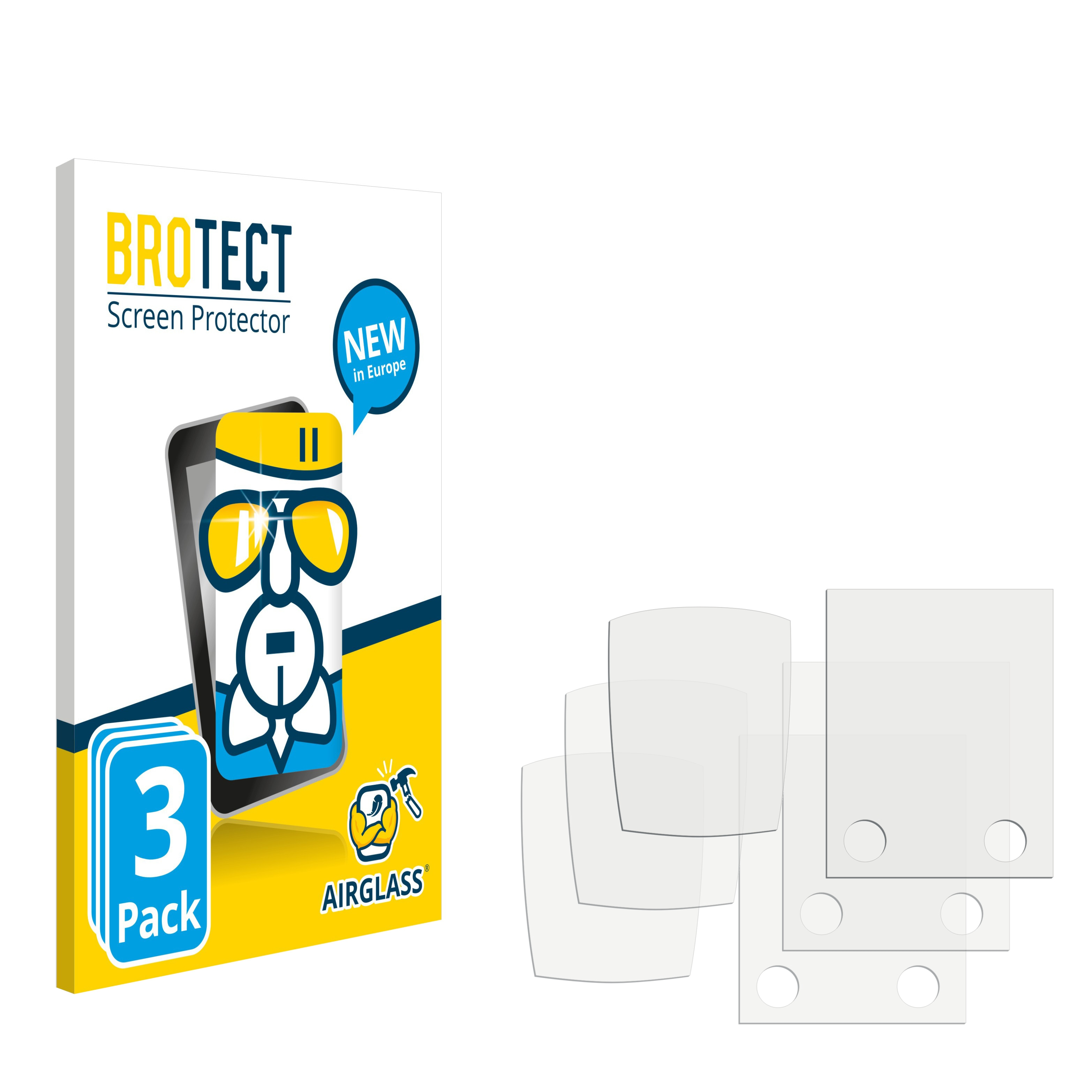 BROTECT 3x Airglass 70TR120 Schutzfolie(für AmazonCommercial klare (Kabelsuchgerät))